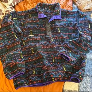 Vintage Columbia button pullover fleece size XL